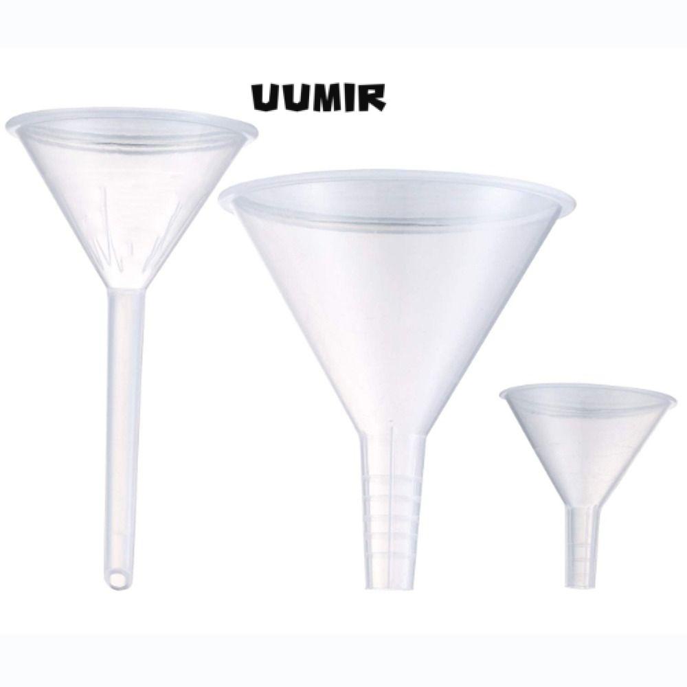 UUMIR Bộ 3 Phễu Nhựa pp Bền Bỉ Chuyên Dụng Cho Phòng Thí Nghiệm