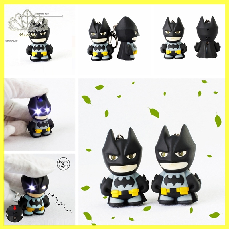 Móc Khóa Hình batman Có Đèn led Độc Đáo
