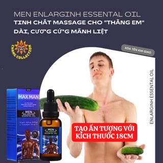 Tinh Dầu Tăng Kích Thước Cậu Ấm MaxMan 20cm Dễ Dàng Nhanh Chóng, Kéo Dài thời gian yêu,tăng kích thước đàn