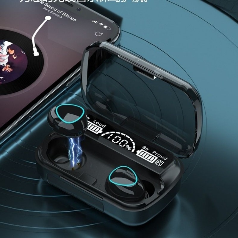Tai Nghe m10 bluetooth Không Dây Màn Hình Kỹ Thuật Số m10 Pin Siêu Dài Chống Ồn Có Thể Sạc Lại
