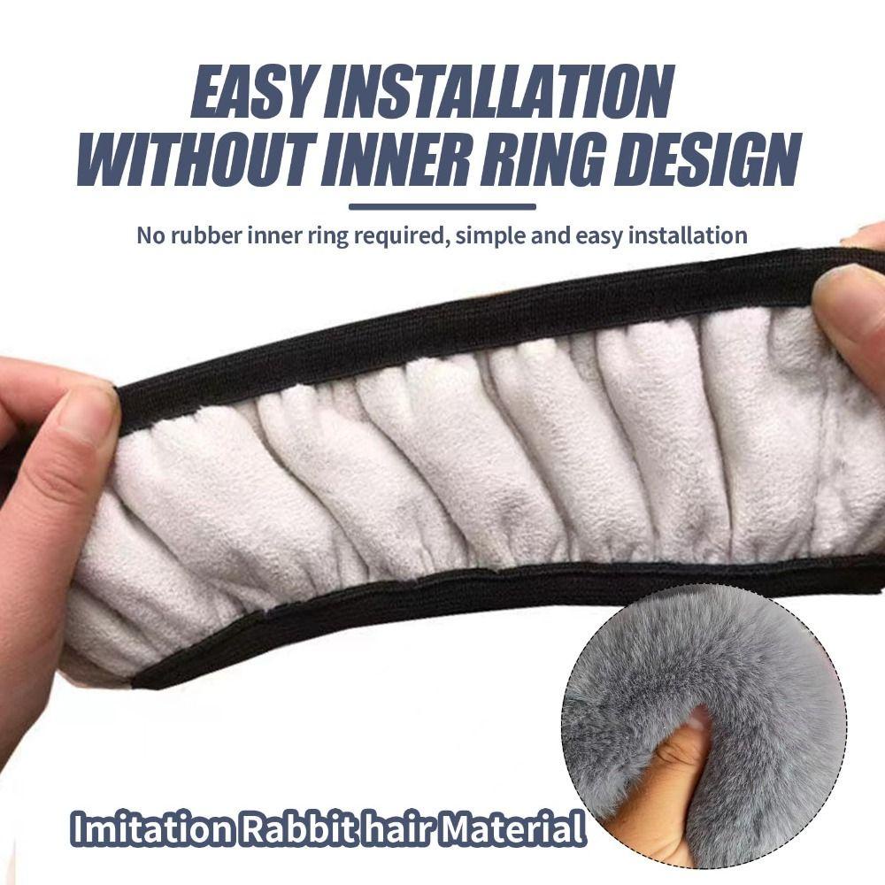 Bộ 3 Vỏ Bọc Bảo Vệ Cần Gạt Số Xe Hơi Bằng Lông Nhân Tạo Dày Dặn Tiện Dụng Cho Mùa Đông