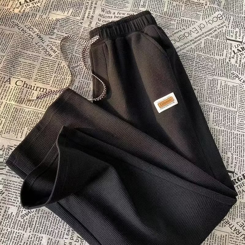 Quần Dài Dáng Suông Họa Tiết Kẻ Sọc Đơn Giản Hợp Thời Trang Cho Nam