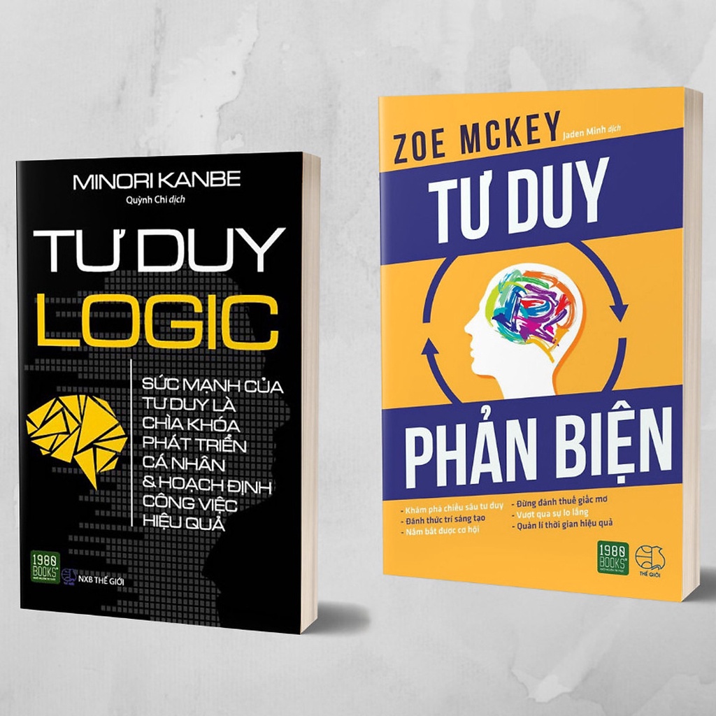 Sách - Combo 2 cuốn: Tư duy Logic + Tư duy phản biện