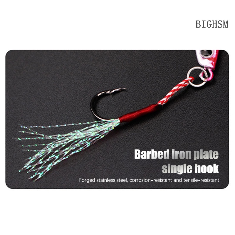 Bighsm Mồi Câu Cá Nhân Tạo Bằng Kim Loại Có Lưỡi Câu skk 7g 10g 15g 20g