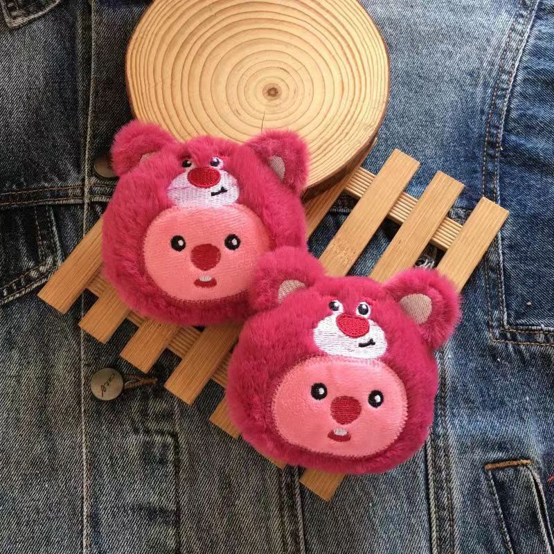 Kawaii Ví Đựng Tiền Xu Nhỏ Gọn Dễ Thương Màu Hồng Họa Tiết Hoạt Hình Moanag loopy Pory Nhồi Bông Dành Cho Bé Gái