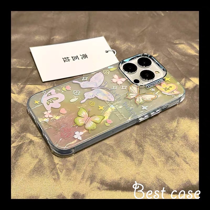 Ốp Điện Thoại Cứng In Hình Bướm Cho iphone 11 12 13 14 15 pro max
