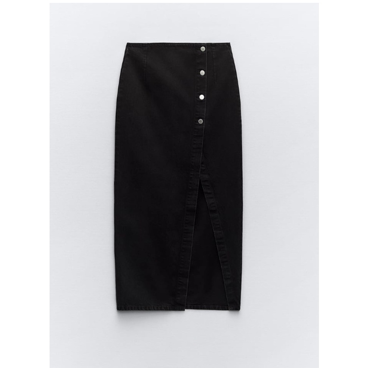 Zara Bộ Áo Khoác denim Không Tay + Chân Váy Xinh Xắn Theo Phong Cách Mùa Thu 26147190 5862183 6164219 5862184