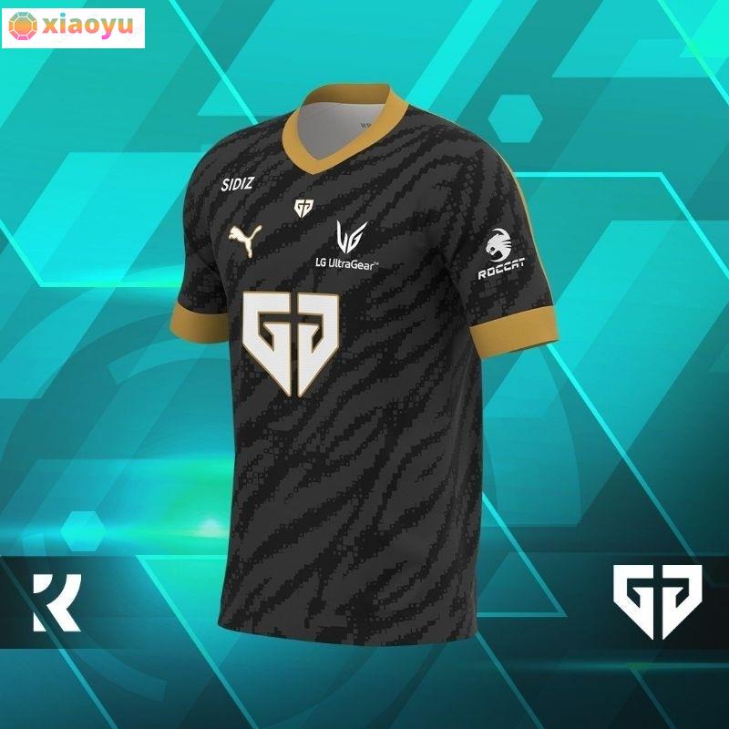 Geng team kit 2023chovy peripheral Áo Thun Tay Ngắn In Hình Nhóm Nhạc gen g s13