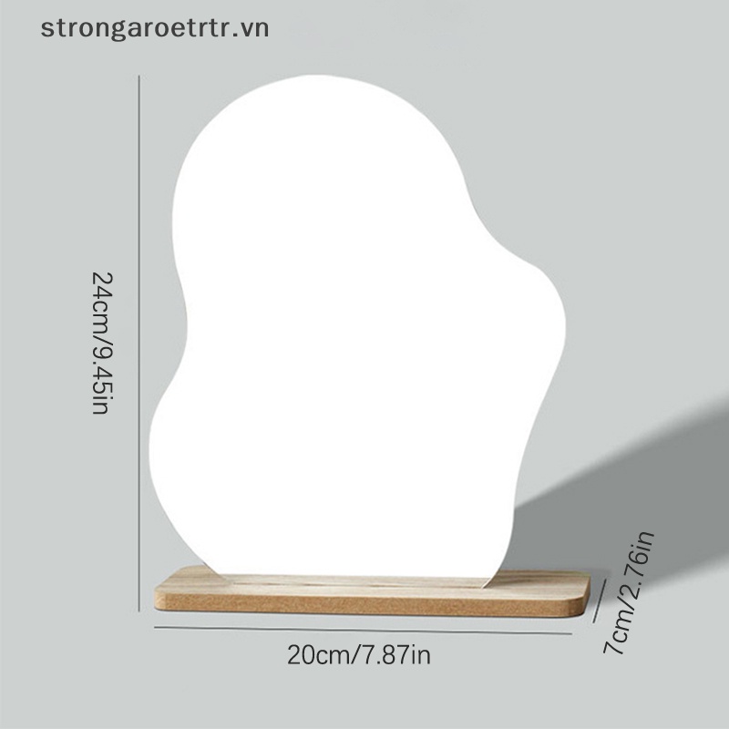 Gương Trang Điểm acrylic Không Khung Hình Đám Mây Kèm Giá Đỡ Để Bàn Trang Trí Nhà Cửa diy