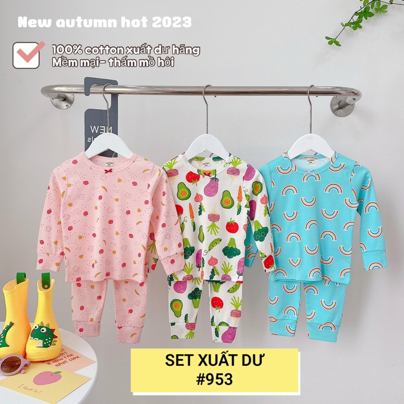 SET 3 BỘ XUẤT DƯ DÀI TAY BÉ GÁI