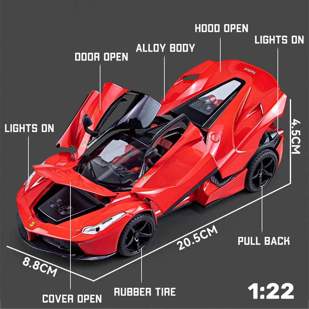 Mô Hình Xe Ô Tô Laferrari hàng đẹp siêu nét