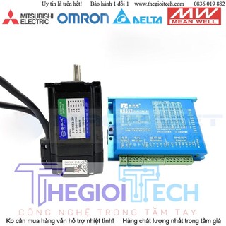 Bộ động cơ hybrid servo 2.2nm 57hse2.2n + driver hbs57 + cáp hãng pfde