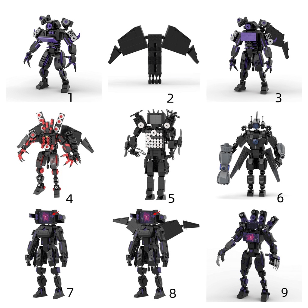 Tương thích LEGO Titan Skibidi Nhà vệ sinh Moc Khối Titan Cameraman Skibidi Monitor Robot Boy Đồ chơi