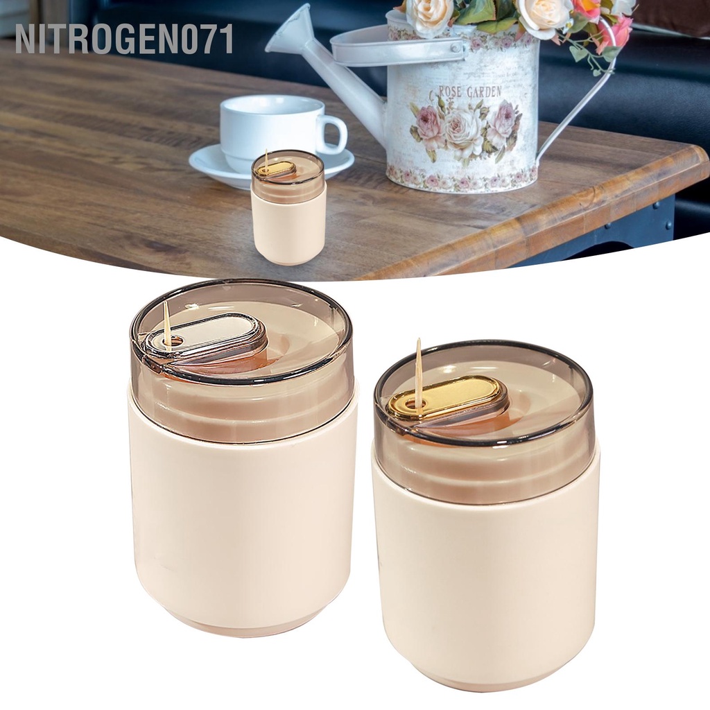 Nitrogen071 Hộp đựng tăm nhấn nhựa tự động đẩy ra cho nhà hàng gia đình