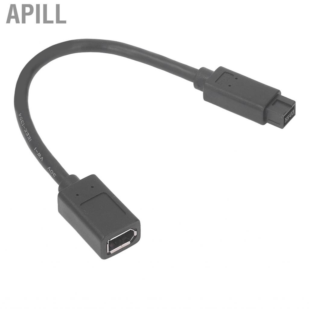 Apill IEEE1394 Firewire Cable 800Mbps 7.9in Long ROSH Standard Female to Male 6Pin 9Pin for  Printer