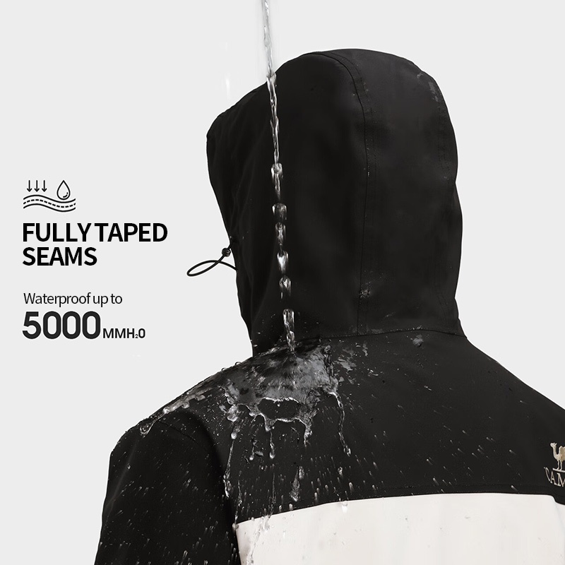 CAMEL SPORTS Áo Khoác Thể Thao Có Nón Tháo Rời Được Chống Thấm Nước Cho Nam Nữ