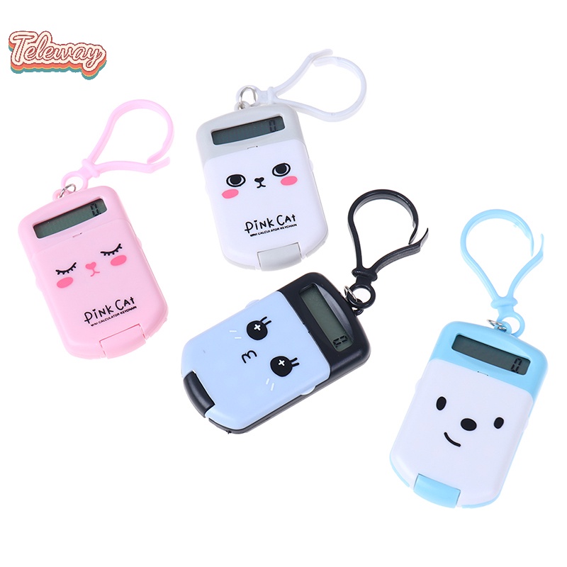 Máy Tính Bỏ Túi Mini  Có Móc Khóa Sáng Tạo Kích Thước Bỏ Túi Dùng Trong Văn Phòng