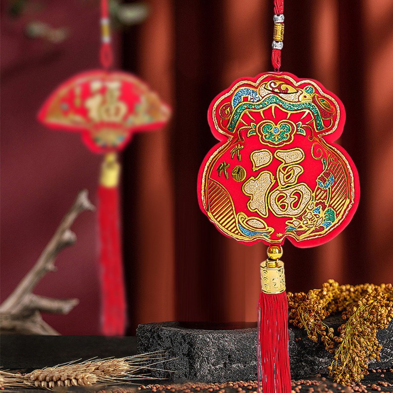Set 1 / 6 Cá Treo Trang Trí Năm Mới Phong Cách Trung Hoa