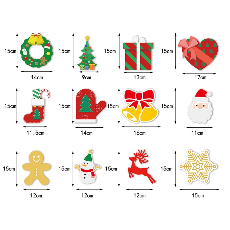 Set 2 Phụ Kiện Treo Trang Trí Giáng Sinh Hình Xoắn Ốc Hoạt Hình Dễ Thương