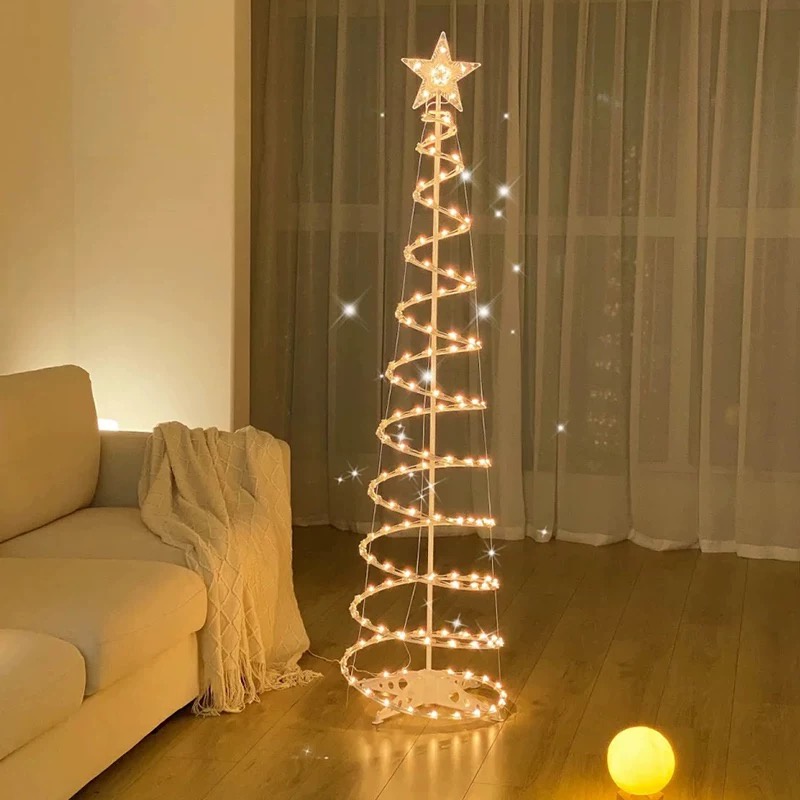Cây thông noel đèn led ánh sáng ấm lung linh - Gọn Decor