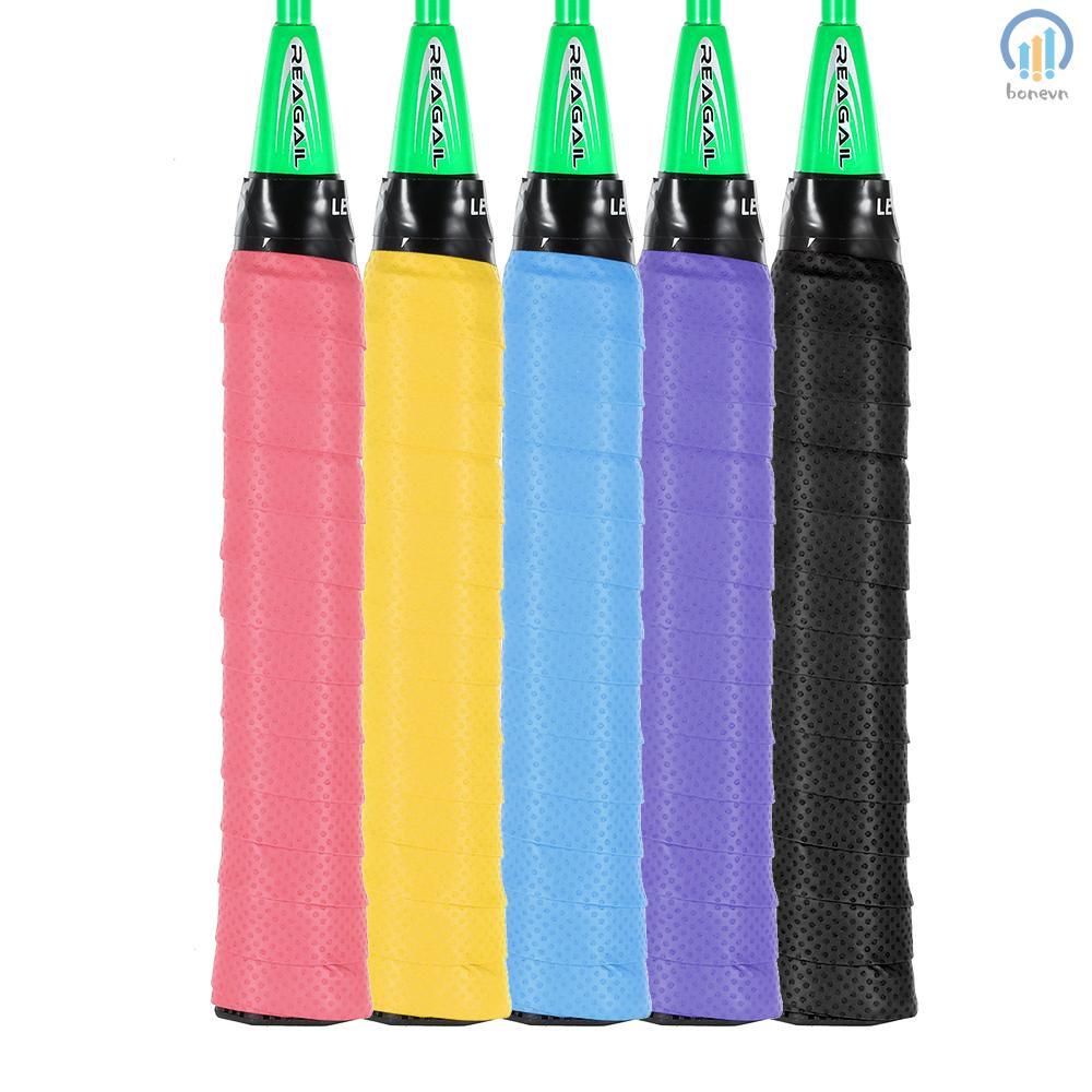 Set 9 Băng Quấn Cán Vợt Cầu Lông / tennis Chống Trượt Thấm Hút Mồ Hôi
