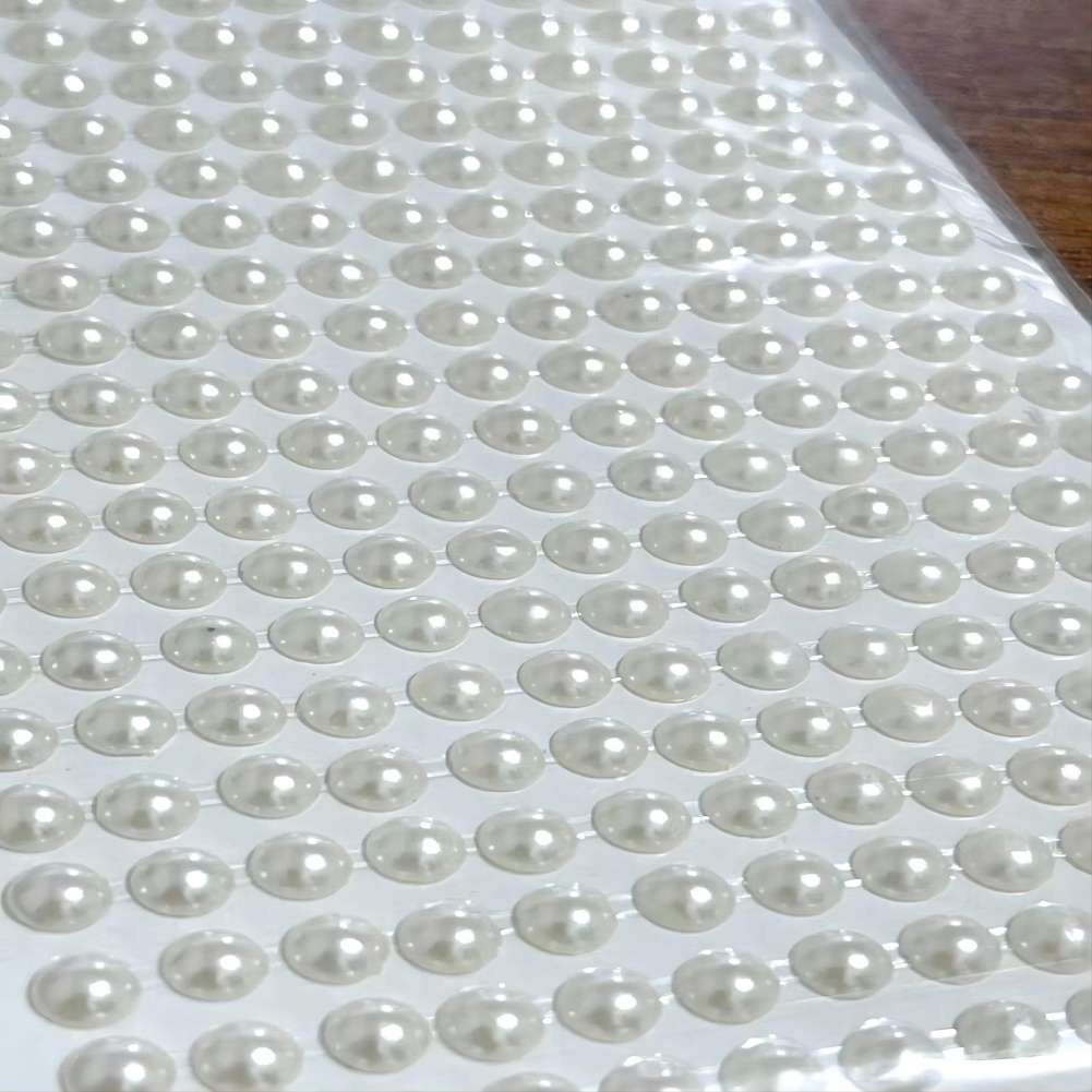 Khuôn mặt đầy màu sắc trang sức ngọc trai sticker / lễ hội tiệc trang điểm tự dính phấn mắt lông mày body crystal diamond nail sticker decal YR