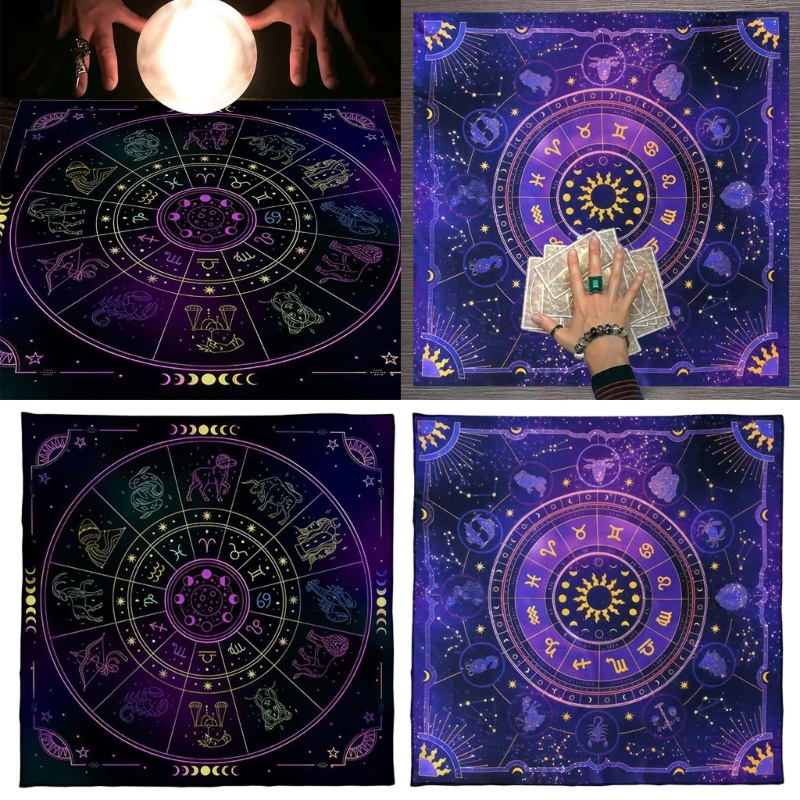 Thảm Lót Bảng Chơi Bài Tarot 50x50 cm, 60x60 cm, và 75x75 cm - Hình Học Phù Hợp Cho Oracles Card và 