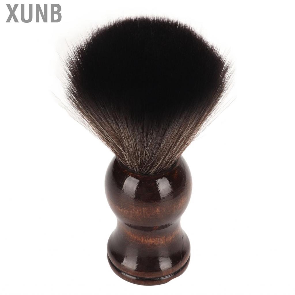 Xunb Beard Foam Brush Dirt  Nylon Soft Shave With Handle For Men BSU