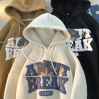 Áo hoodie nam nữ nỉ bông form rộng - áo tay bồng unisex ullzang in hình thỏ cute