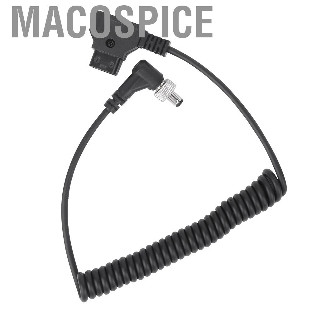 Macospice D‑TAP Plug To DC Port  Supply Cable Plastic Black Spring Power Wire