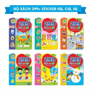 Sách - 299 sticker bóc dán thông minh phát triển iq eq cq