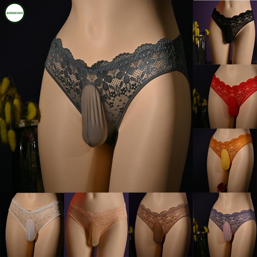 New Coming~Mens Underwear See Through Ball Pouch Briefs Crotchless Slight Stretch#Home Essentialses
