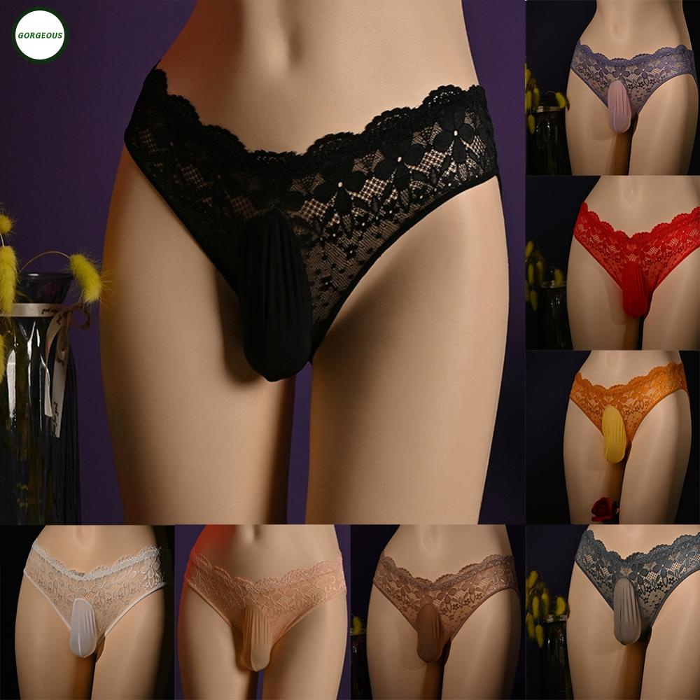 New Coming~Mens Underwear See Through Ball Pouch Briefs Crotchless Slight Stretch#Home Essentialses