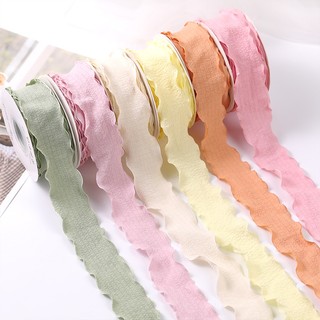 1 mét ruy băng vải vành bèo bản rộng 2.5cm