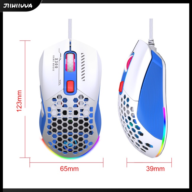 Chuột gaming jl- x300 ergonomic 7200dpi 12 rgb Có Dây Và Đèn Led Dùng Để Chơi Game