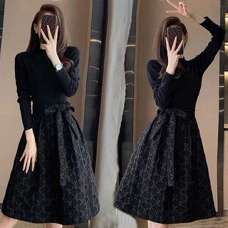 Đầm Dài Tay Ôm Eo Thời Trang Hàn Quốc Dành Cho Nữ
