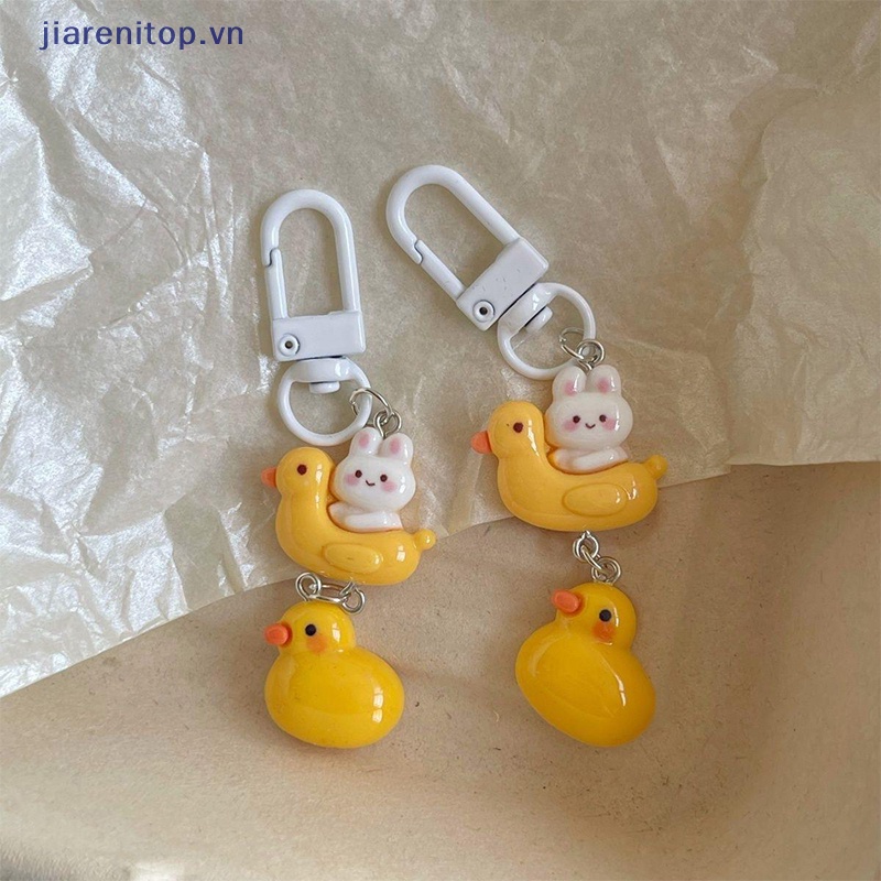 Móc Chìa Khóa Hình Thỏ / Vịt Vàng / Vịt Vàng Dễ Thương Vui Nhộn Cho Học Sinh Nữ vn