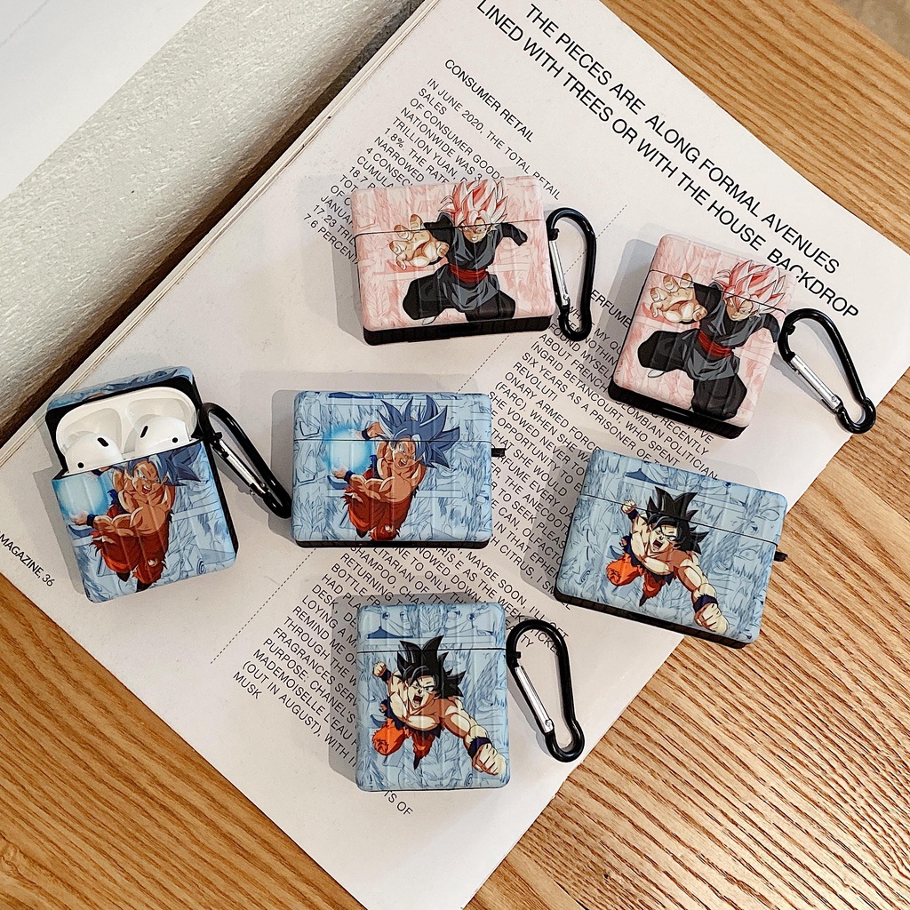 Hoạt Hình Vỏ Bảo Vệ Hộp Sạc Tai Nghe airpods pro 1 / 2 pro2 3rd Hình Vali Chống Sốc Hình son goku