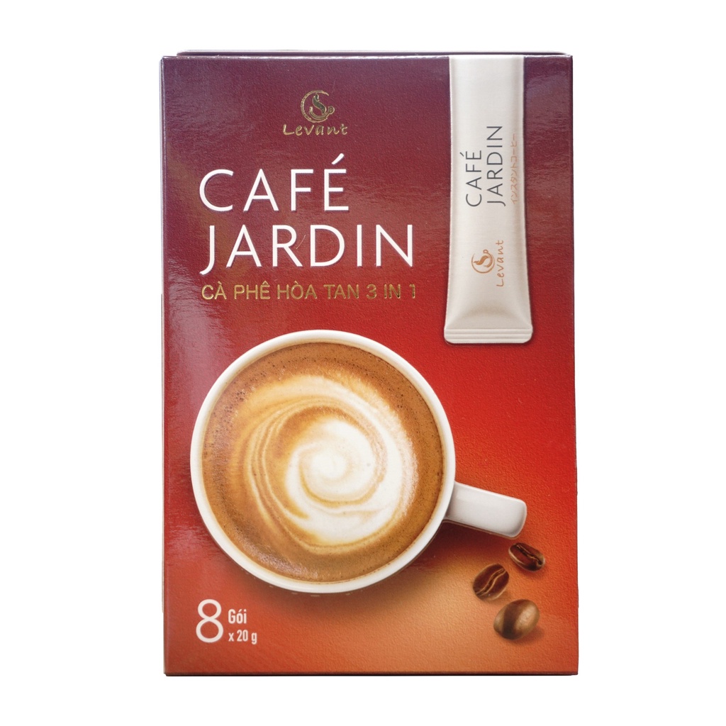 Cà Phê Hòa Tan 3in1 Levant Cafe JARDIN 160g