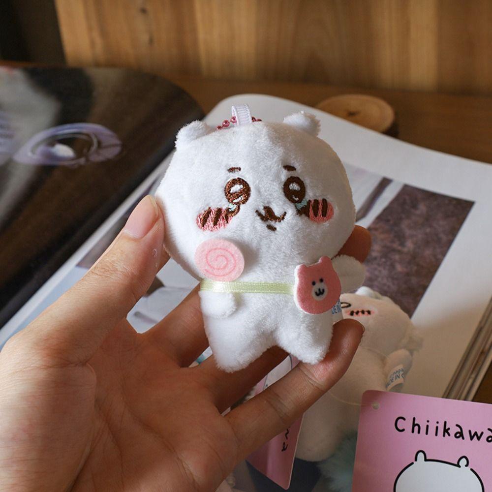 Mmluck chiikawa Móc Khóa Hình Thú Nhồi Bông Hoạt Hình rakko chiikawa Vui Nhộn Trang Trí Ba Lô
