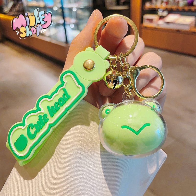 Móc khoá Đầu thú cute + móc chìa khoá hoạt hình hottrend dễ thương quà tặng phụ kiện túi xách balo oto cặp xách -MINKEY