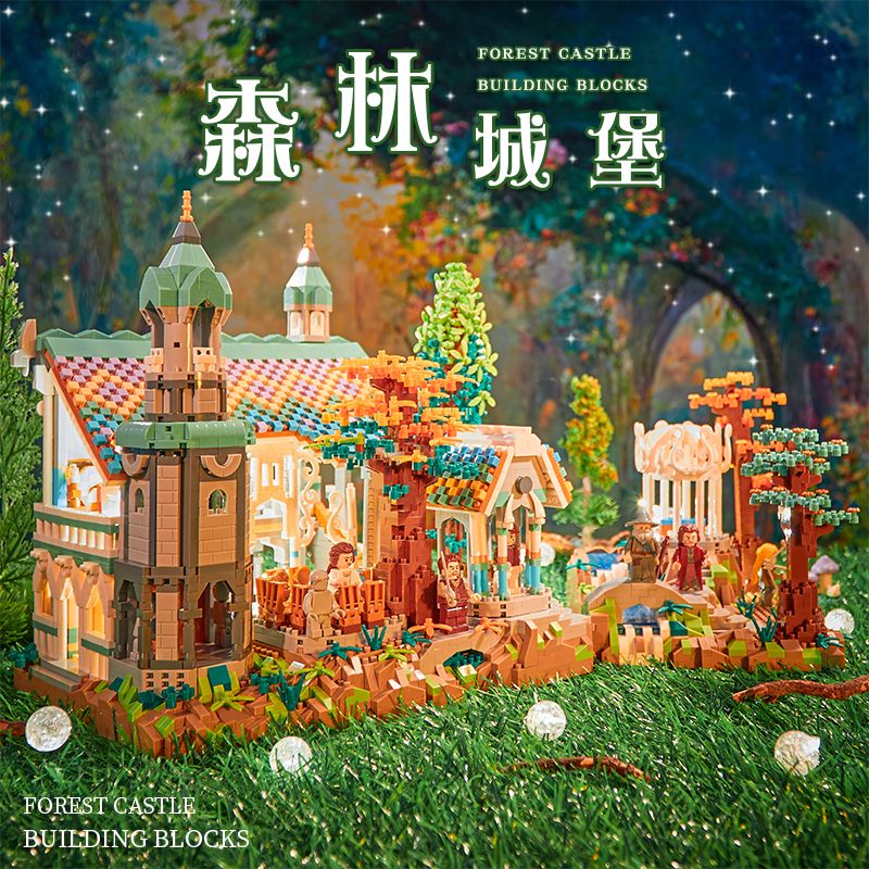 Forest house Bộ Đồ Chơi Lắp Ráp Ngôi Nhà Trên Cây Nhỏ Độ Cứng Cao Thích Hợp Làm Quà Tặng Sinh Nhật Cho Bé Gái