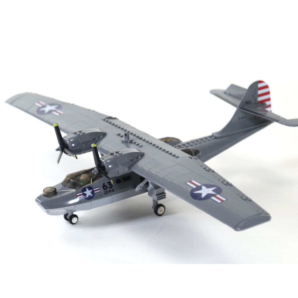 Bộ Đồ Chơi Xếp Hình Máy Bay Xúc Đất 364 Mảnh Tự Làm pby-5a Cho Bé Mới