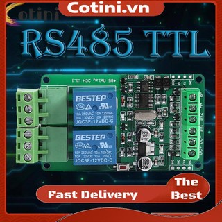 Mô đun rơ le modbus rtu 2 chiều đầu ra 2 kênh rs485 ttl 12v