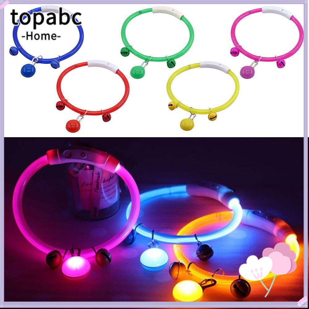 Vòng Cổ Chó Gắn Đèn Led Phát Sáng Ban Đêm Chống Thất Lạc Có Thể Sạc Lại