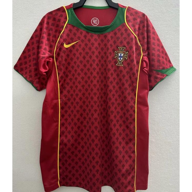 Áo Thun Bóng Đá Chất Lượng Cao Phong Cách retro 98 99 2002 2004 2006 portugal figo c.ronaldo
