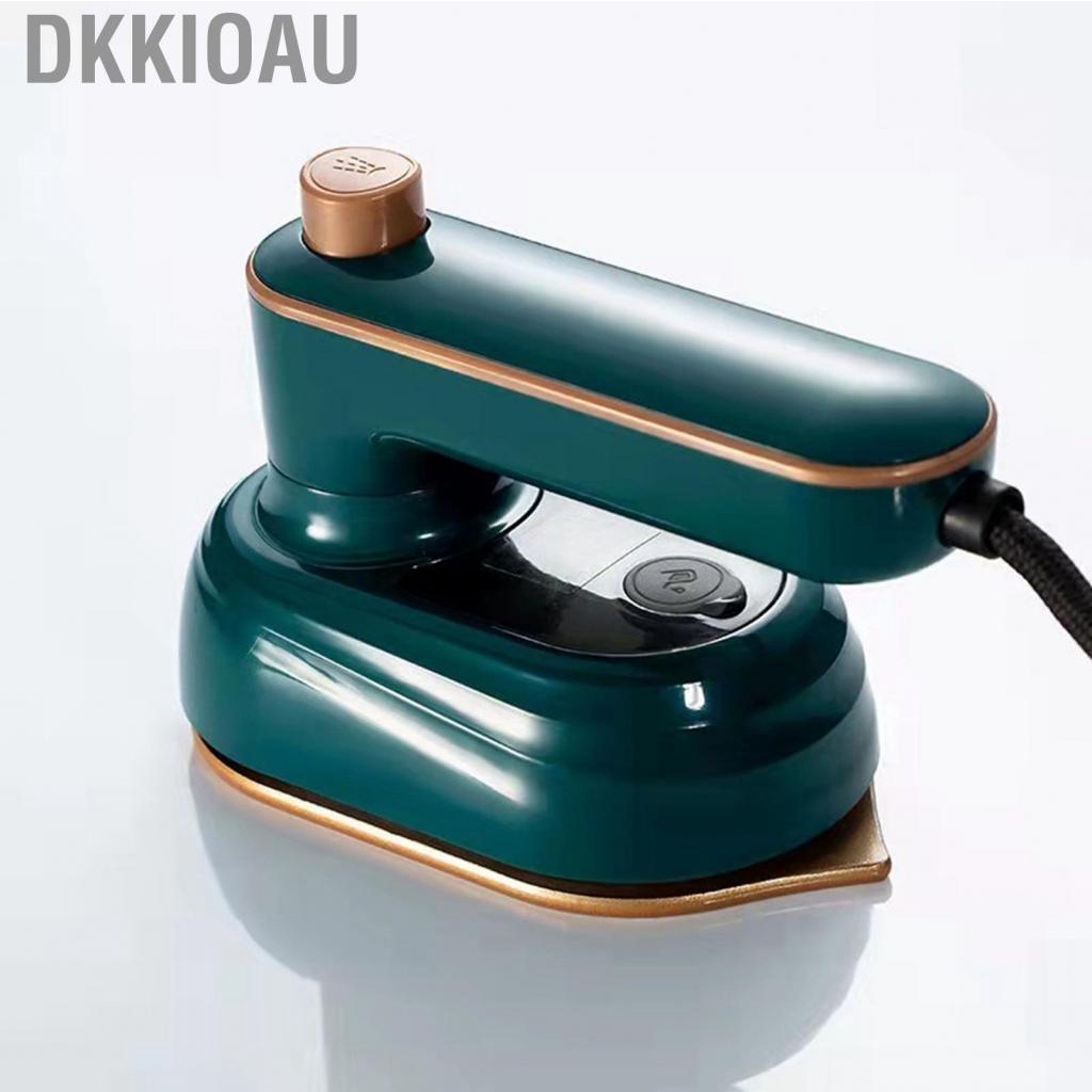 Dkkioau Mini Ironing Machine Foldable Rotatable Titanium Base   Scald Silicone Handheld Steam Iron for Travel