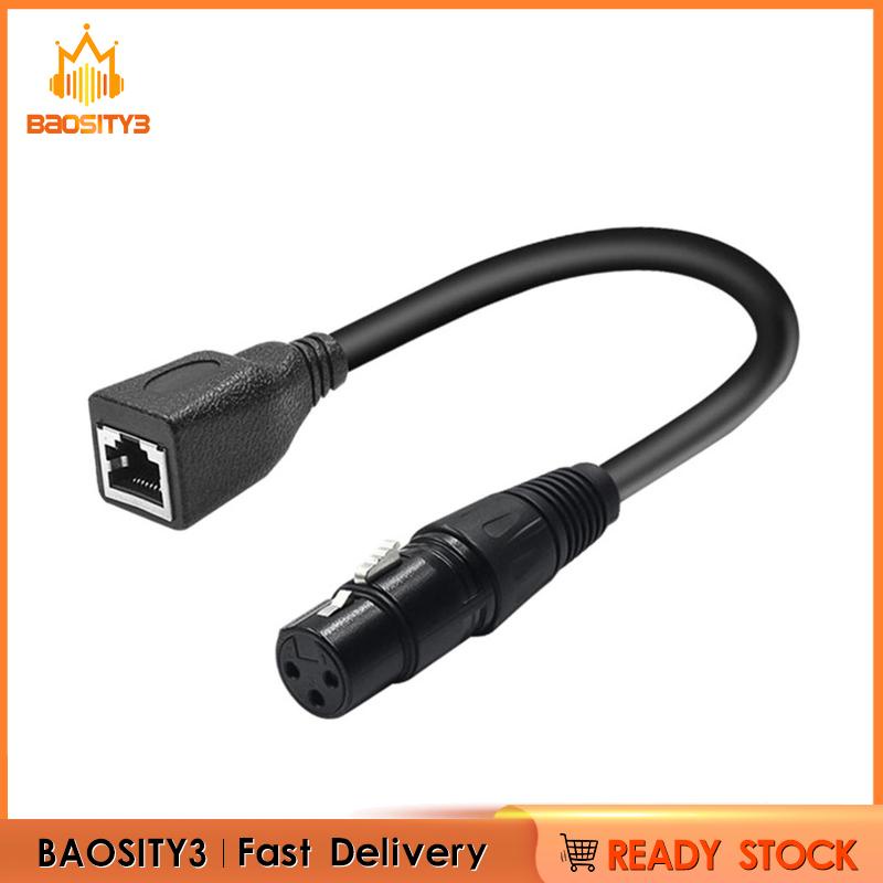 Cáp Chuyển Đổi xlr 3 pin rj45 xlr female Sang rj45 30cm