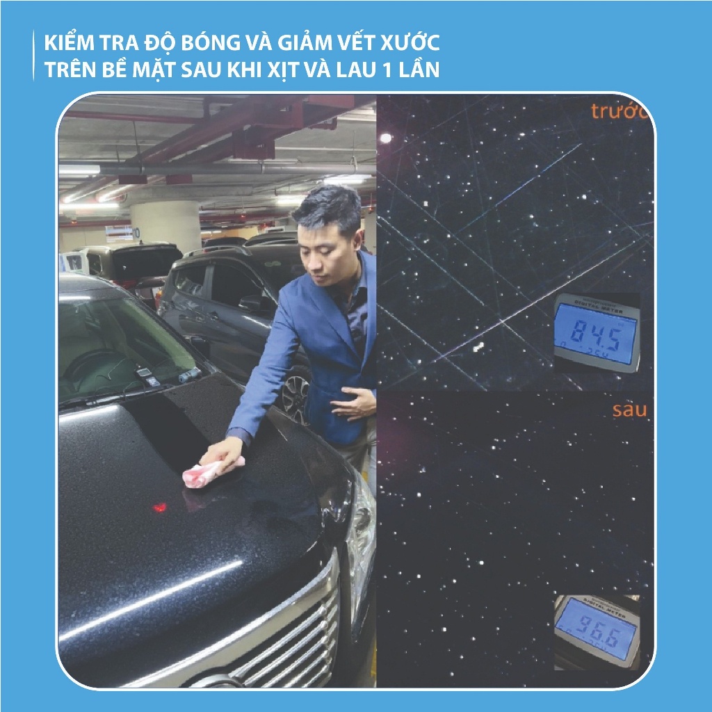 Chai xịt nano dẻo Ultima  Vệ sinh + Phủ bóng, Chống bám nước cho ô tô. Tặng khăn chuyên dụng