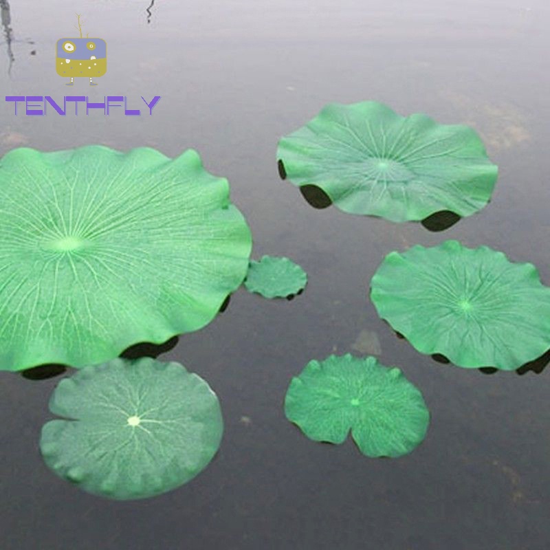 Mcehkf 18cm Hoa Sen Nhân Tạo Floag Nước Hoa Lily Cây Trang Trí Nhà Ao